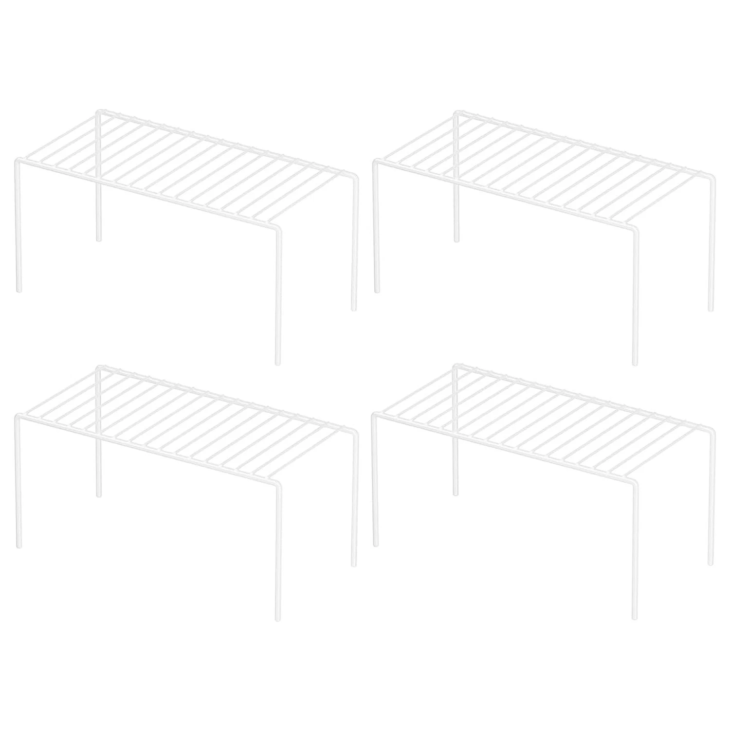 4 Pack(10.6 x 5.1 Inch) Cabinet Storage Shelf Rack, Rustproof Kitchen Counter...