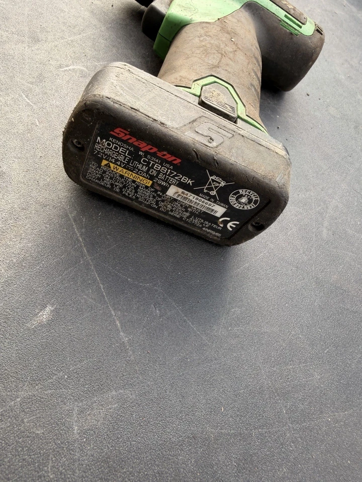 SNAP ON CTS761AG With 1 Battery No Charger Tested Works Great 3C - Image 2 of 4