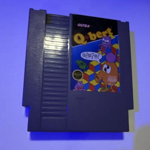 Ultra Q*bert Arcade Nintendo NES Game Cartridge NTSC-U/C 1989