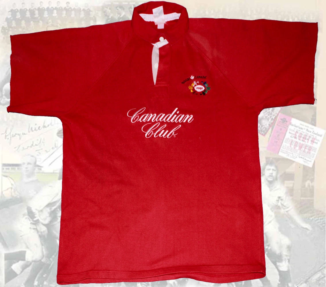 Maillot Vintage Canada Rugby 1997 1998 Cotton Oxford Canadia 92