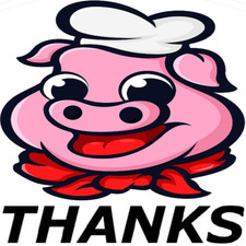 30 Custom Chef Pig Thanks Personalized Address Labels