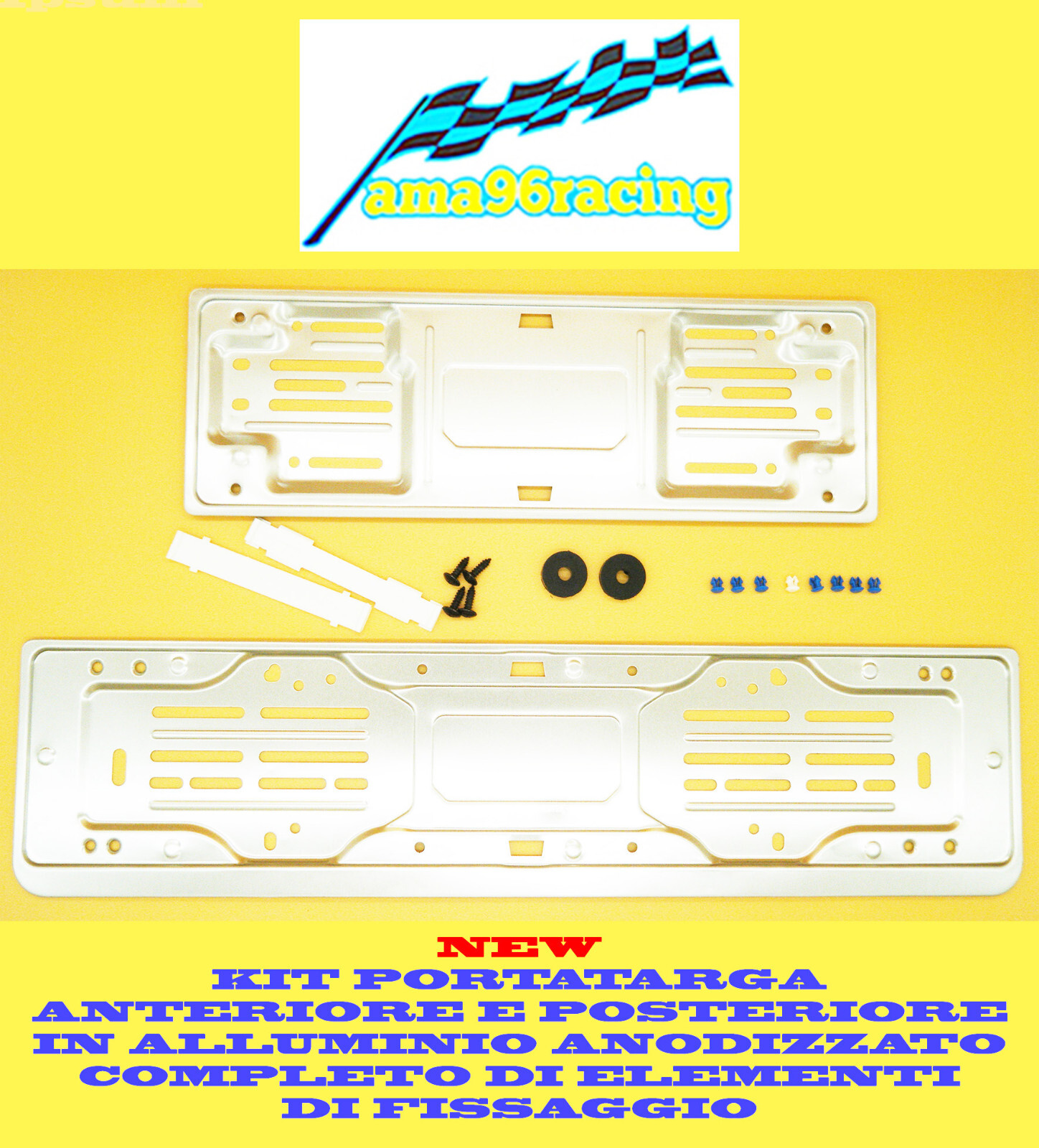 KIT PORTATARGA AUTO ALLUMINIO ANODIZZATO NISSAN QASHQAI