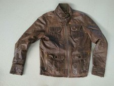 G-Star Herren Leder Jacke Lederjacke New Dryden Jacket Gr. M (GS19-237)