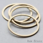 10 Pieces Raw Brass Flat CLOSED Ring - Link - Loop 32x2mm (CW-3605C-V-242)