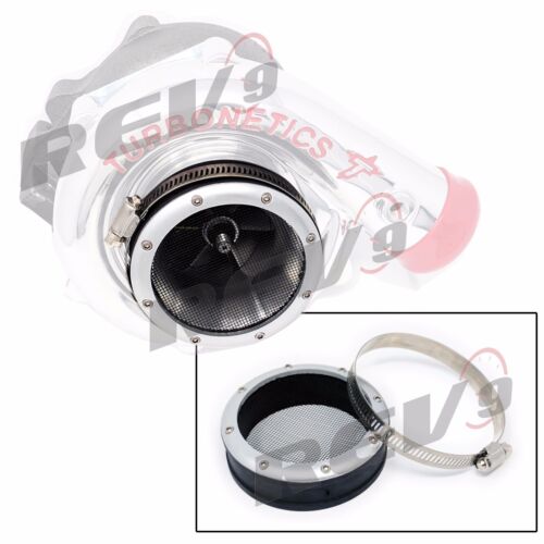 REV9 ONE PIECE DESIGN TURBO INLET PROTECTION MAILLE PROTECTION 3" AC-101-SILIVER - Photo 1/2