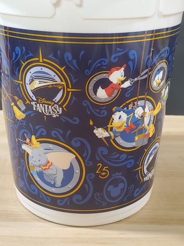 Disney Cruise Line DCL 25th Anniversary Popcorn Bucket Wish Dream Magic Retired - Picture 4 of 12