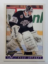 1993-94 Topps Premier #109 Robb Stauber ~ Los Angeles Kings