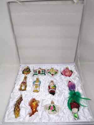 Old World Christmas Bridal Ornament Set 12 Blown Glass Ornaments | eBay