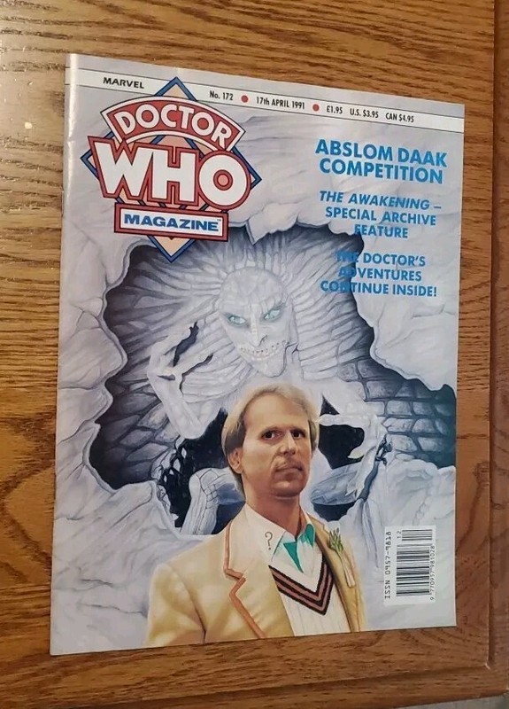 DOCTOR WHO MAGAZINE # 172  (April 17, 1991) Peter Davison "The Awakening" Cover