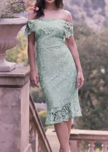 lipsy green lace dress