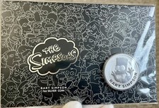 2022 Tuvalu Bart Simpson 1oz Silver Coin in Card 116.02 per troy oz