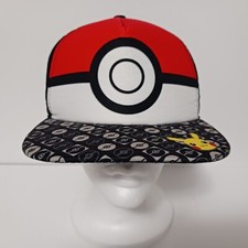 Pokemon Pokeball Snapback Adjustable Baseball Hat Cap 2017 Youth Size Pikachu