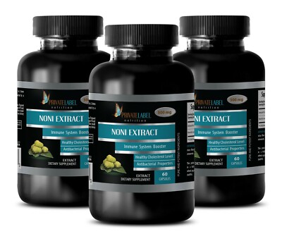 anti-aging hair care - NONI EXTRACT 500mg - noni powder - 3 Bottles 180 Capsules