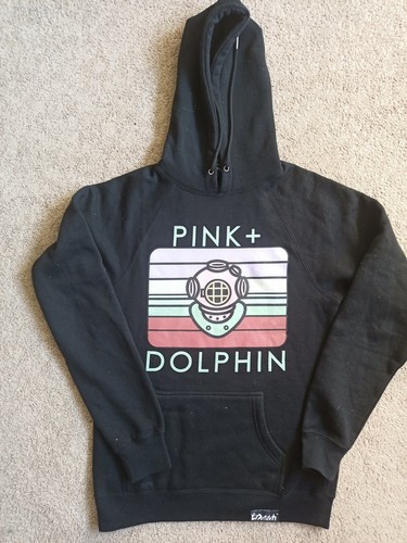 Pink Dolphin Hoodie Small Pullover 