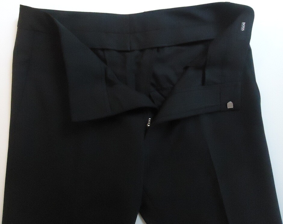 NWT Hugo Boss Black Label By Hugo Boss Flat Front Trousers Dress Pants