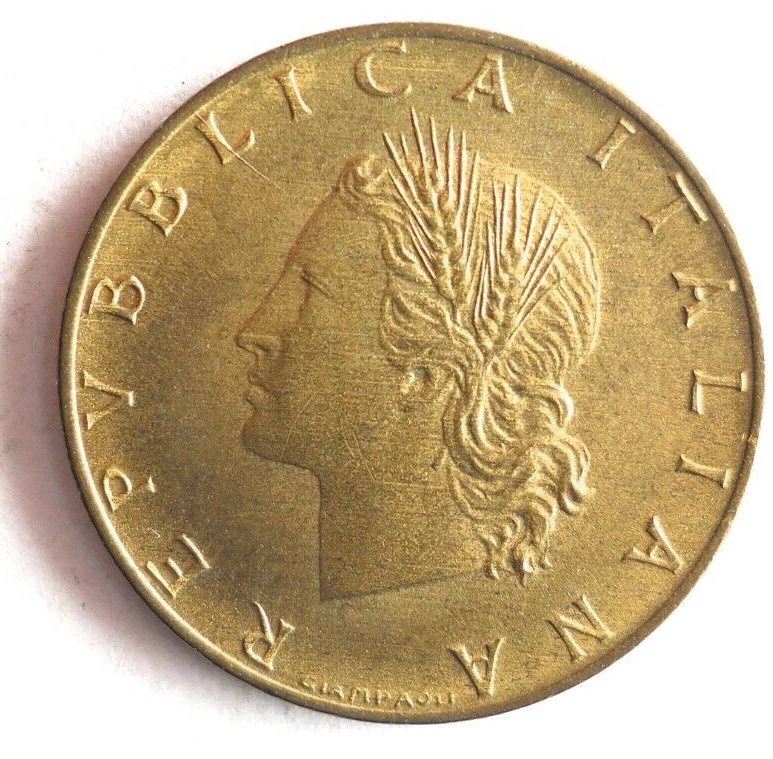 1957 ITALIA 20 LIRAS - Moneda coleccionable de alta calidad - Envío gratuito - Italia Bin A Foto 2 de 2