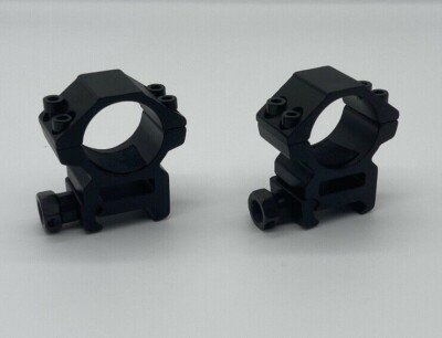 2er Set Zielfernrohr Low Profile Montage Ringe 25,4mm für 21mm Picatinny Weaver