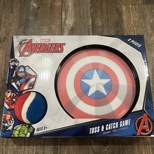 Marvel Avengers Toss  Catch Game Set Includes 1 Ball  2 Paddles NEW