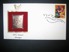 2005 Let's Dance Merengue Replica Gold Golden Cover Stamp