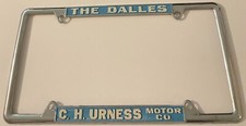 CH Urness Motor Company Dealership License Plate Frame The Dalles Oegon
