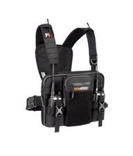 Double Radio Harness for Outdoor Technicians, Wildland Firefighters, Search &...