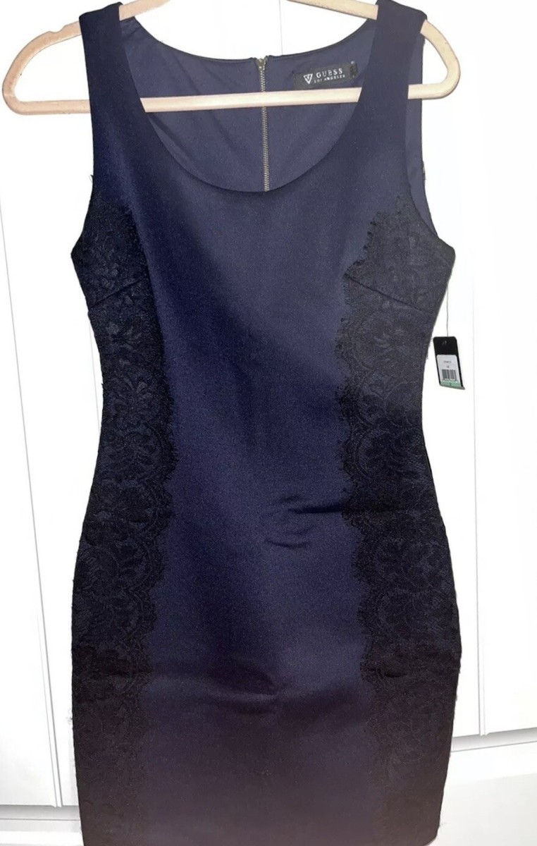 chinese dress ladies Guess Women's Dresses Contemporary, Navy,2 at Amazon Women's Clothing store main image 1