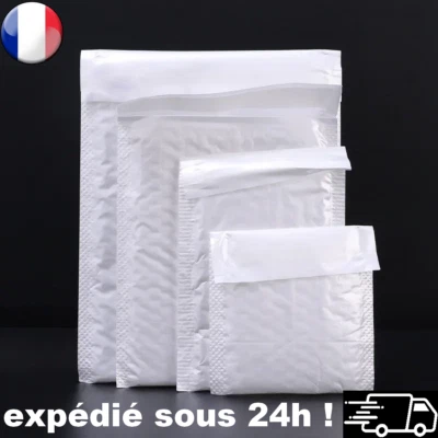 Enveloppe à Bulle Colis Avec Rabat Adhésif Pochette Imperméable Protection - Photo 1/4