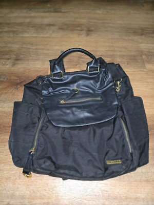 Woman's Skip Hop Chelsea Downtown Chic Black Diaper Backpack