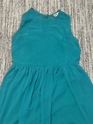 Asos Womens Green Pleated Sleeveless Round Neck Midi Fit And Flare Dress  Size 6 | eBay
