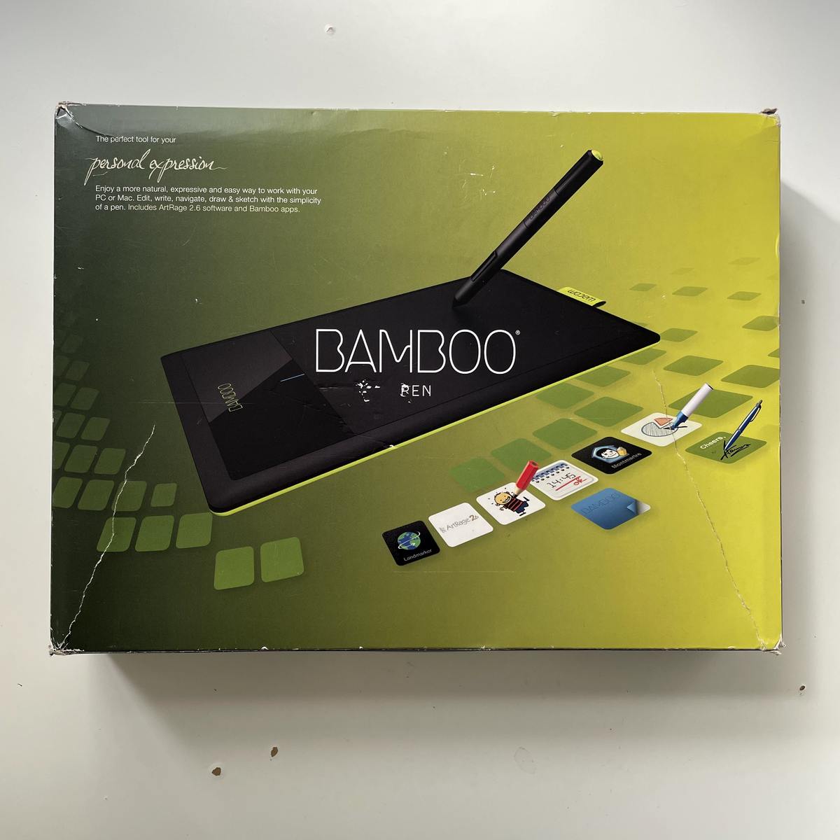 Wacom Bamboo Pen CTL-470 Graphics Touch Tablet USB Stylus Pen Included
