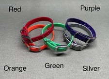 BIOTHANE COLLAR BUNDLE 5 PUPPY PACK WHELPING LITTER IDENTIFICATION 8 - 13 NECK
