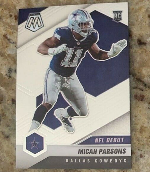 Micah Parsons Dallas Cowboys 2021 NFL DEBUT MOSAIC ROOKIE CARD# 257