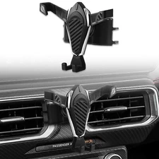 Carbon Fiber Black Car Air Vent Phone Holder for Ford Mustang 2024-2025