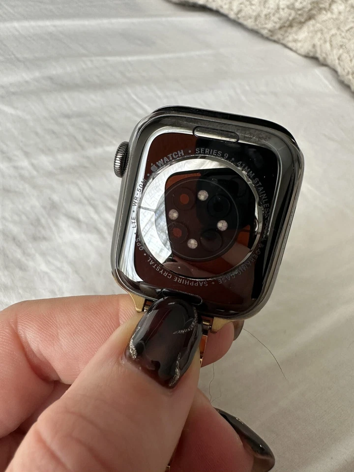 Apple Watch Séries 9 41mm Acier Inoxydable - Photo 4/4