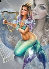 MERMAID No.1 FULL DIAMOND EMBROIDERY CROSS STITCH 3D DIAMOND