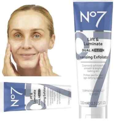 No7 Lift & Luminate Dual Action Cleansing Exfoliator 3.3 oz