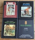 Atari 2600 Baseball , Real Sports Boxing , Bowling , Pele’s Soccer