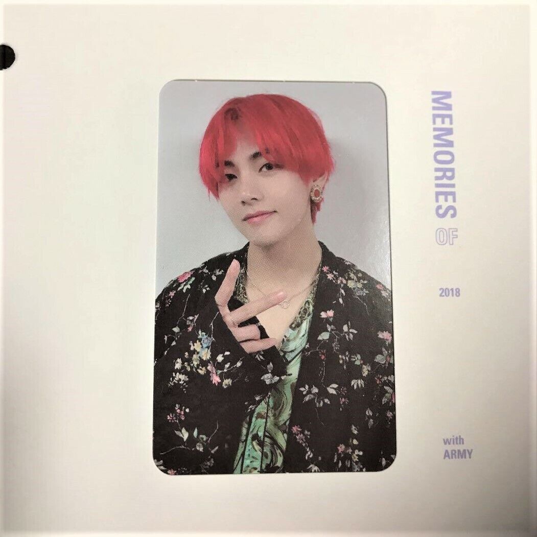 BTS Bangtan Memories of 2018 Blu-ray Limited Official Photocard Photo Card  PC