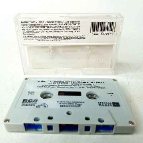 Elvis A Legendary Performer Volume 1 (Cassette 1989 BMG) - Imagen 2 de 3