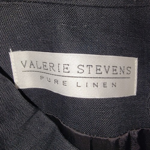 Valerie Stevens Nwot Pure Linen black jacket size 10 - Picture 6 of 9