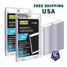 25pcs Magnetic Trading Card Holders (35pt) UV Protection One-Touch ULTRA THIN