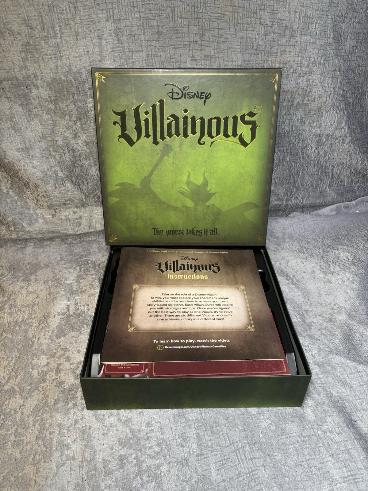 Disney Villainous Board Game Ravensburger 100% Complete