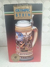 1988 Budweiser Calgary XV Winter Olympic Games Stein Anheuser-Busch 