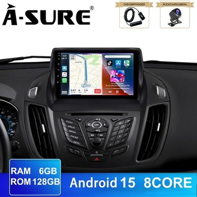 DAB KAM 8Core 6+128G Autoradio WIFI Radio Carplay für Ford Kuga Escape 2012-2018