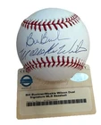 Mookie Wilson & Bill Buckner Signed Major League Baseball - Steiner COA