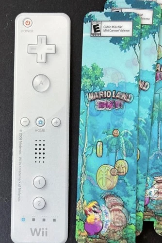 Nintendo Wii Promo Bookmark Wario Shake It Lenticular Remote 2008 Vintage Mario - product listing photo