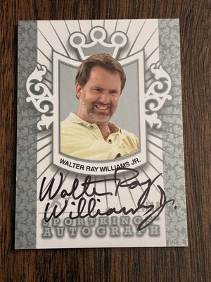 2013 Sport Kings Walter Ray Williams Jr. On-Card Auto Silver Edition HOF Legend