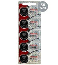 Maxell CR2032 Battery 3V Lithium Coin Cell (50 Count)