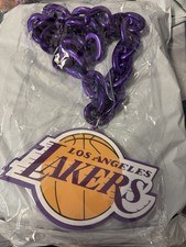 LA Lakers Big Giant 3D Foam Chain Necklace 33.5" NBA Tailgate Gameday