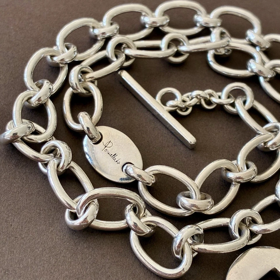 Pomellato Collana Girocollo Catena Orso Orsetto Argento Massiccio 925 Rara Origi - Immagine 3 di 4